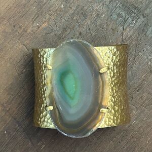 Statement Stone Cuff Bracelet